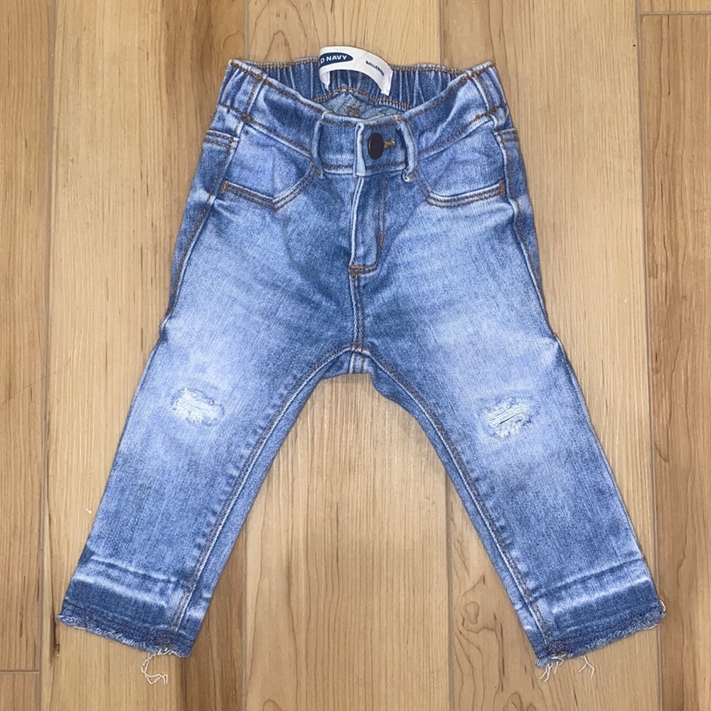 Baby distressed jeans